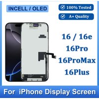 Pour iPhone 16 16Pro 16ProMax 16Plus 16e – Écran LCD Incell OLED 3D Touch – Pièces de rechange pour écran tactile et numériseur