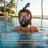 Full Face Anti Fog Snorkeling Diving Mask Waterproof Scuba Respiratory Mask Outdoor Water Sports Equipment