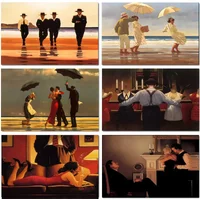 Scottish Artist Jack Vettriano Portrait Artwork Canvas Painting Posters and Print Wall Art Living Room Home Decoration and Gi