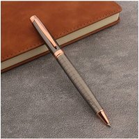 1PC Luxury ballpoint pen metal grey Signature pen Business Office School Supplies Writing