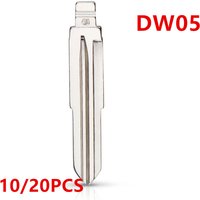 20pcs DW05 #40 Universal Metal car key blade for Keydiy KD Xhorse VVDI Uncut Blank Flip Remote blade for Chevrolet