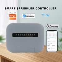 6 /8 Station WiFi Indoor Smart Sprinkler Controller Irrigation System Remote Control Works with tuya Smartlife APP EU Plug