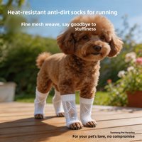 Breathable Pet Dog Summer Socks Teddy Bichon Pomeranian Small Dog Urine Protection Leg Protector Cover Leg Guard Socks