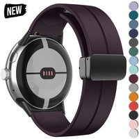 Silicone Strap for Google Pixel Watch 3 45mm Band for Google Pixel Watch 1 2 3 41mm Magnetic Wristband Bracelet Accessories