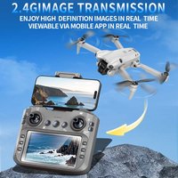 S101 Drone 8K HD Professinal Dual Camera 5G WiFi 120° Wide-angle ESC UAV with Screen Obstacle Avoidance Quadcopter