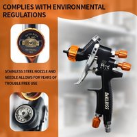 SRl HVLP Spray Gun 0.8/1.0/1.2mm Nozzle Size Can Choose 250CC Tank Air Spray Gun Mini Sprayer For Car Repair Paint Gun