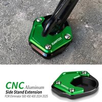 For Kawasaki Eliminator 500 450 400 2024 2025 2026 Motorcycle Accessories Side Stand Extension Pad Kickstand Enlarger Plate