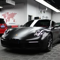High Quality Car Matte Matt Black PET Vinyl Film Tint Auto Full Body Sticker DIY Wrap Decal Cover Sticker Car Tuning Accessories