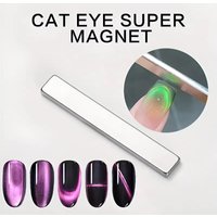 3D Cat Eye Nail Art Magnetic Pen Dual-Ended Gel Polish Wand Professional 360° Rotating Handle for DIY Manicure Salon Tools