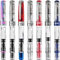 TWSBI 580 Piston Fountain Pen Punk Pink Limited Transparent Color Resin Body Student Writing Business Office Supplies Gift