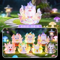 Nine-Tailed Fox Blind Box Glowing Resin Crafts Lucky Luminous Figurines Home Ornaments Collectible Gifts For Friends Family
