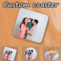 1pc Acrylic Custom Coasters, Personalized Coasters For Cups, Customized Cup mat with your photo/image,Idea Gift for Wedding