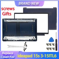 New Top Case For Ideapad 15s 3-15ITL6 ALC6 2021 Laptop LCD Back Cover Rear Top case Front Bezel Hinges Palmrest Bottom Case Blue