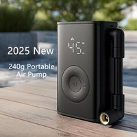 2025 New Mijia Portable Air Pump 2000mAh 240g 150psi Electric Air Compressor Tire Pressure Detection Multitool Inflator