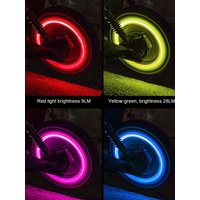 AliExpress NONE Motorcycle rim light, seven-color flashing decorative light for electric bike tire valve, car valve light, wheel light