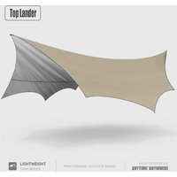 Octagon 5.1x5.1m Large Tarp Waterproof Shade Sail Sun Shelter Camping Awning Tent Sunshade Outdoor Garden Canopy Beach Tourist