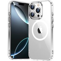 Anti-Yellowing Phone Clear Case for iPhone 16 Pro Max 15 Plus 14 13 Mini 12 11 SE 2022 2020 8 Magsafe Mag Safe Cover Accessories