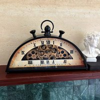 American Retro Desk Clock Luxury Art Creative Ornament High End Home Clock Decor Household Supplies Home Decor