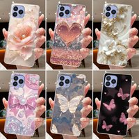 Phone Case For Cubot P80 Coque Butterfly Bow Protective Casing CubotP80 Shell Capa Transparent Soft Silicone TPU Cover Funda