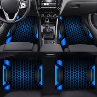 4pcs Car Floor Mats, Geometric Zigzag Pattern, Soft And Comfortable, Protects Your Car's Interior, Enhances Driving Experience,