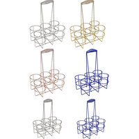 Sports Water Bottle Carrier Handheld Beverage Carrier with Handle Beer Bottle Carrier for Hockey Soccer Team Sports Gym Catering