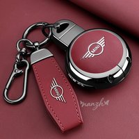 Car Remote Key Cover Leather Keychain For BMW MINI COOPER S ONE JCW F54 F55 F56 F57 F60 CLUBMAN COUNTRYMAN Case Shell Protector