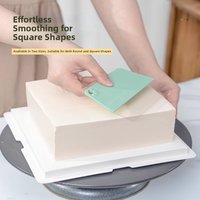New Soft Head Cake Scraper Flexible Plastic Cake Smoother Icing Tool Household Baking Tool