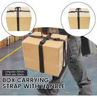 Box-Tragegurt, 74,8/118,11 Zoll, verstellbare Cross-Style-Box-Gurte, tragbare Tragegürtel für sicheres Bewegen und Heben von Gepäck