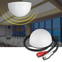 HiFi Audio Sound Monitoring Pickup Microphone Head 5-150m2 Wide Range Mini CCTV Security Microphone for Home Surveillance