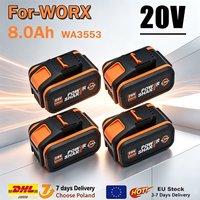 Für Worx 20V 8.0Ah/8000mAh Lithium-Akku Wiederaufladbar WA3551 WA3553 WA3553.1 WA3570 Für alle WORX Elektro- und Gartenwerkzeuge