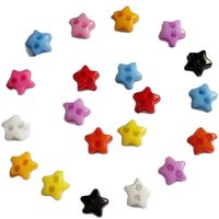 200pcs 6mm Plastic Mini Buttons Sewing 2 Hole Tiny Doll Clothing Button For Craft Scrapbooking Decorative Accessories