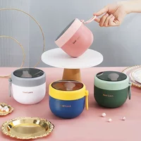 600ML Overnight Oat Container Insulated Oatmeal Cup Microwaveable Milk Cups Lid Spoon Leakproof Soup Breakfast Storage Container