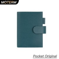 Moterm Original Planner Cover for Moleskine Pocket notebook (3.5 x 5.5") Pebbled Grain Cowhide Notebook Agenda Organizer Journal