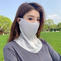 2026 New Ice Silk Full-Face Sunscreen Mask - Summer Protection Neck Cover All-in-One Shade UV-Blocking Breathable Mask
