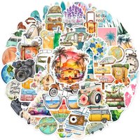 10/25/50pcs Outdoor Camping Hiking Stickers Graffiti for DIY Scrapbooking Phone Laptop Guitar Suitcase Car Skateboard Helmet