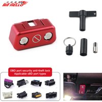OBD2 Lock Aluminum Alloy Material OBDII Socket Locking Device Vehicle OBD Port Dustproof and waterproof Protection Cover