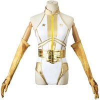 ♥ New 2025 Movie The Boys Starlight Superhero Annie January Cosplay Costume Women Jumpsuit Belt Gloves Socks Suit B ★ Bear House