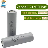 INR 21700 P45B 4500mAh 3.7V 10C High Power Discharge Large Capacity Rechargeable Battery 21700