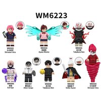 New 4.5cm Anime Periphery Building Blocks Shiratori Aira Ayase Momo 8 Styles Action Mini Figures Model Bricks Ornaments Toys