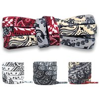 Men And Women Flat Shoe Laces Print Colorful Shoe Laces Cashew Flower Pattern For Sneakers Shoelace Canvas Shoes 1 Pair