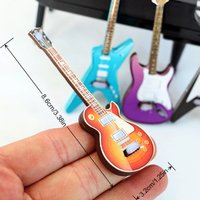 *Hot Sale Doll Mini Simulation Electric Guitar Popular Guitar Miniature Scene Props Match Model Accessories 2026