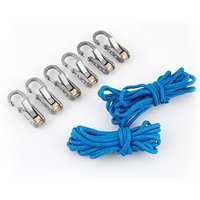 4/6pc Rope Set with Roller Tensioners,Includes Locking Buckles for Secure Fastening,Suitable for Camping,Boating,and Outdoor Use