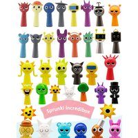 8-12PCS Set Funny Sprunki Figuras Model 6-8cm PVC Sprunki Game Anime Action & Toy Figures Cartoon Children Birthday Gifts Toys