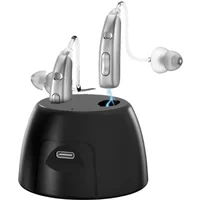 BTE Rechargeable Hearing Aids with Severe Hearing Loss | Easy to Use Digital Sound Processing Adjustable Volume for Seniors