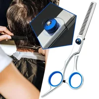 New 1pc Pet Grooming Safety Scissors Hair Cutting Curved Thinning Comb Shears Sets For Home Dogs Cats Salon