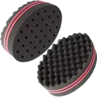 2 Pcs Hair Sponge for Twists Barber Afro Wave Curling Sponge Brush for Curls Women Men Natural Hair Special for Real Hair Wigs