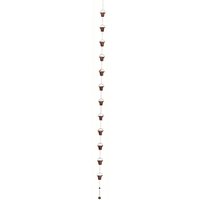 3.8M Lotus Rain Chains Adjustable Lotus Drip Chains Functional & Decorative for Replacement Downspout Gutters Eaves Drainage