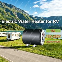15L RV Tank Electric Water Heater 12V 220V Ideal for RVers' Family Use Suburban Advantage Hot Water Heater 1500W w/LED Display