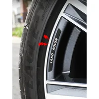 4Pcs Auto Wheel Hub Badge Tire Rim 3D Stickers Car Accessories For Land Rover L2 LF Range Rover 3 4 Discovery 3 4 L319 L462 SVR
