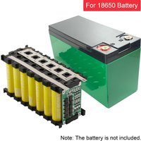 DIY Lithium Battery Storage Case 18650 Battery Box 3x7 Fixture Bracket 3S40A BMS System Plastic Holder Shell